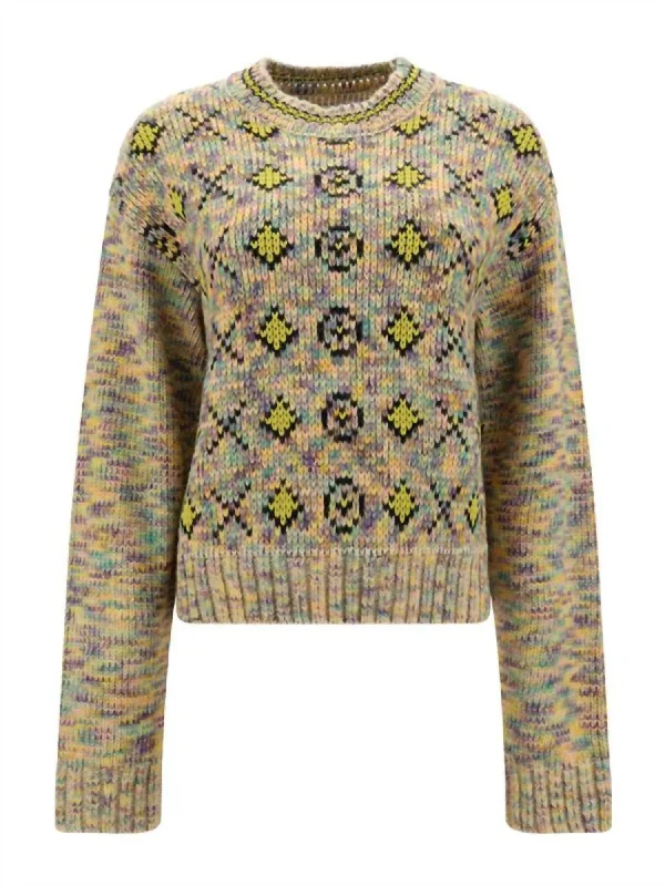 Day To Night Styles 50S Crewneck Sweater In Xo Rainbow