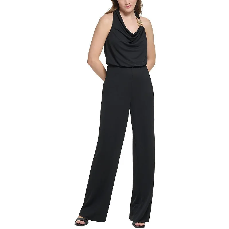 Latest Fashion Calvin Klein Womens Chain Cowlneck Jumpsuit