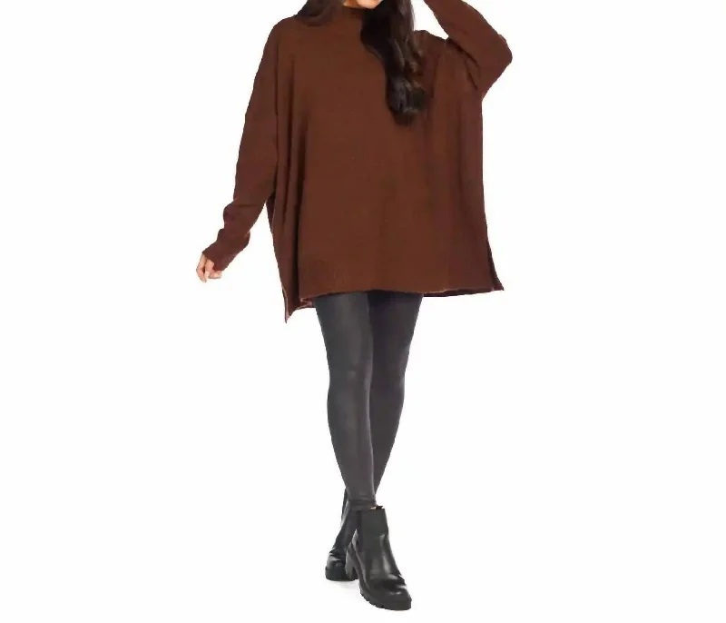 Fashion Forward Jennie Sweater In Brown