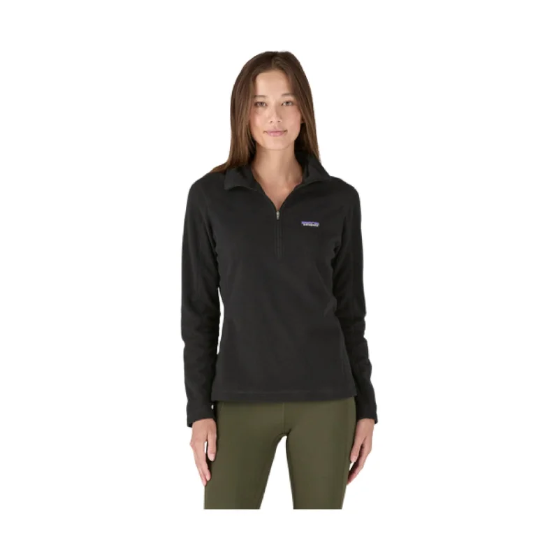 Festival Fashion Patagonia Women's Micro D Quarter Zip Fleece - Black