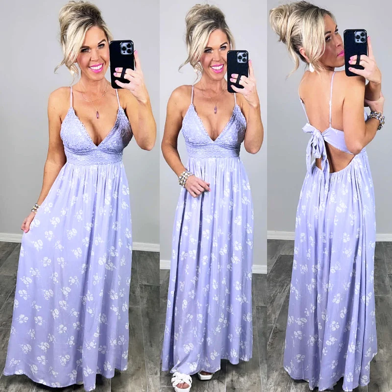 Crazy Discounts, Hurry Up Feeling Romantic Maxi Dress - Lavender