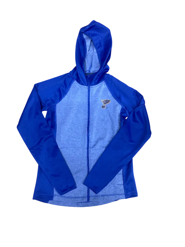 Wardrobe Refresh ST. LOUIS BLUES G-III LADIES FULL ZIP FAN FAVORITE HOODIE - ROYAL