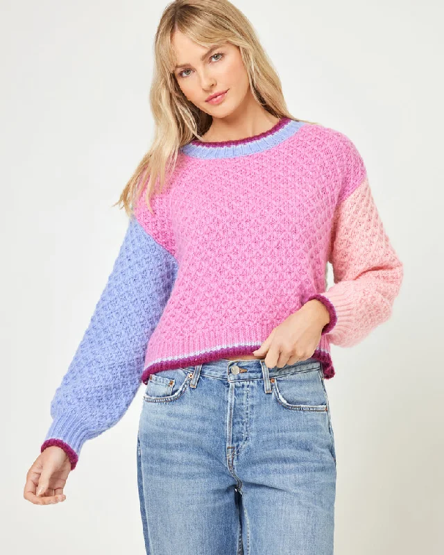 Women's Clothing Brands LSpace Pretty Please Sweater - COSTA DEL SOL COLORBLOCK