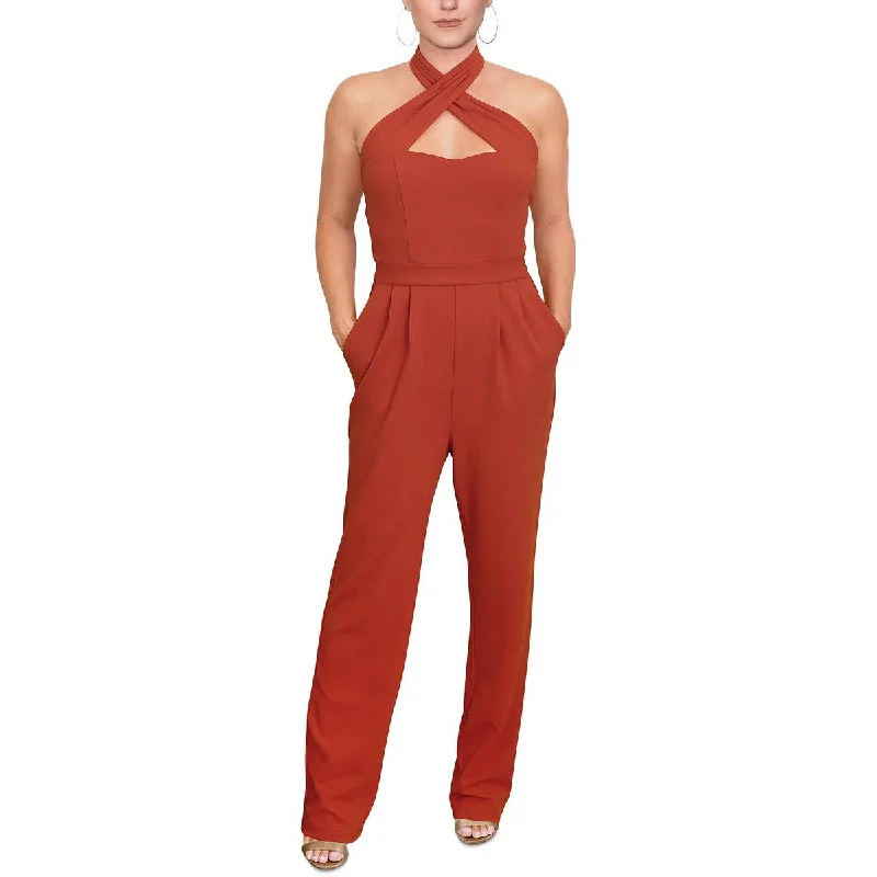 Outfits For Women Rachel Rachel Roy Womens Roxie Crepe Open Back Jumpsuit