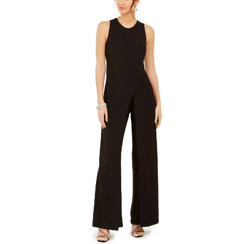 Trendy Women's Apparel for All Seasons Adrianna Papell Womens Wide Leg Sleeveless Jumpsuit