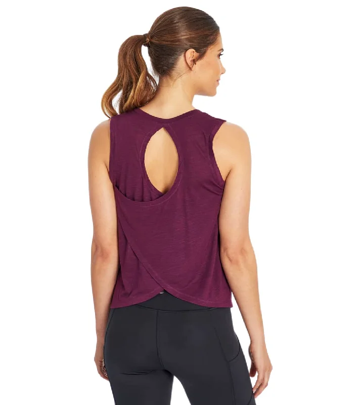 Ride The Style Wave Balance Collection Canyon Singlet Yoga Tank Top Wild Plum