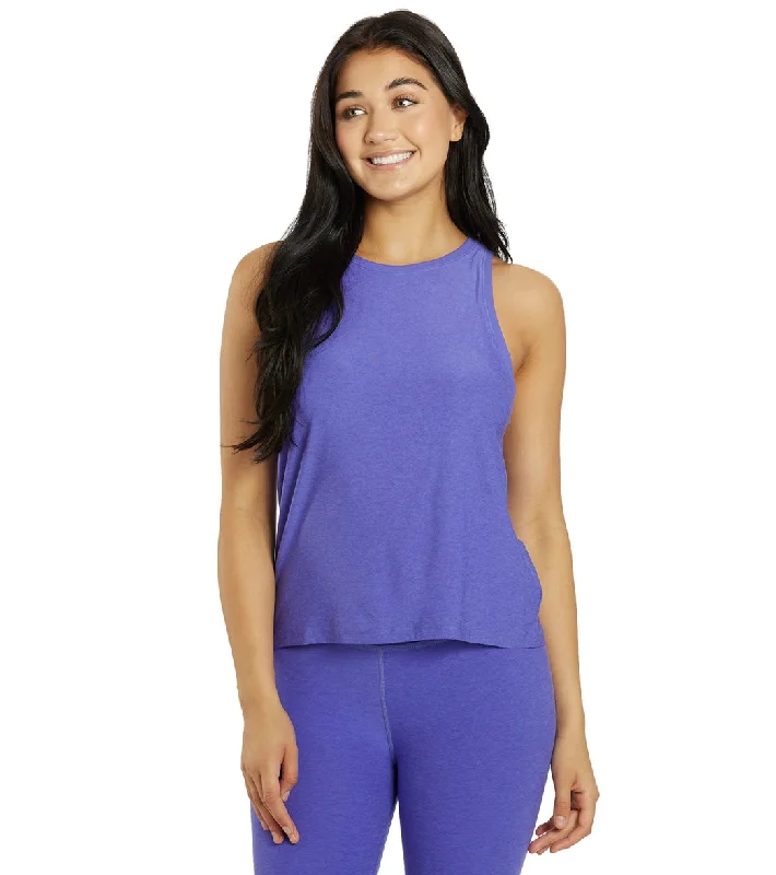 Fashionista Favorites Beyond Yoga Featherweight Spacedye Rebalance Tank Ultra Violet Heather