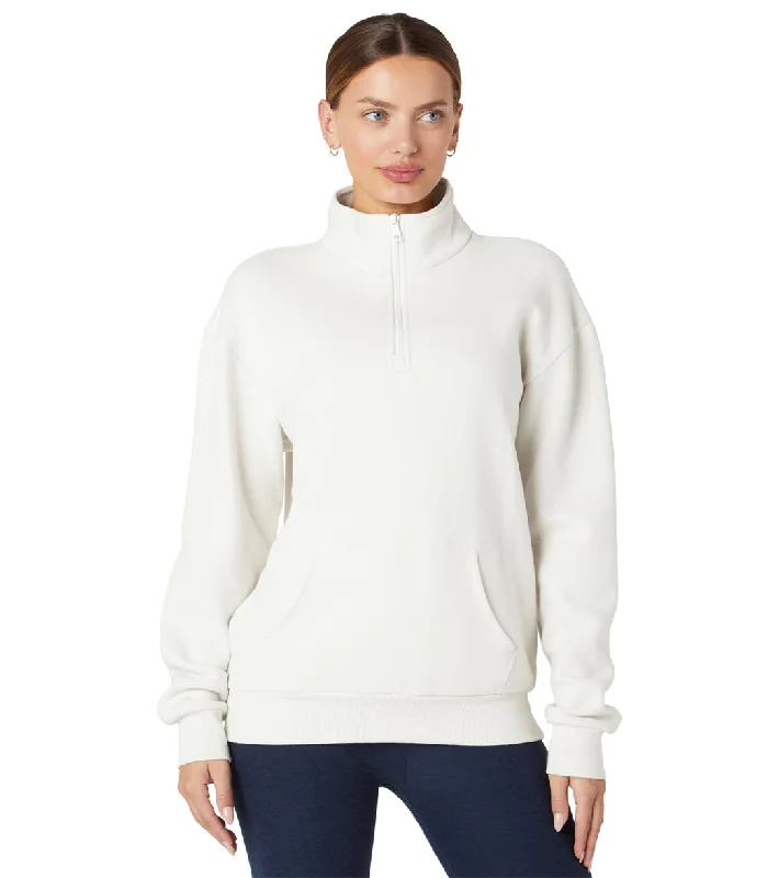 Trend Alert Beyond Yoga Recharge Pullover Vintage White