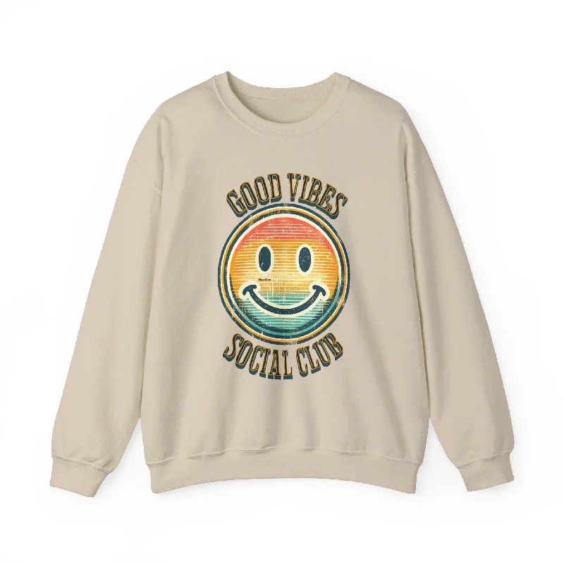 Limited Stock, Big Sale Good Vibes Social Club Unisex Heavy Blend™ Crewneck Sweatshirt