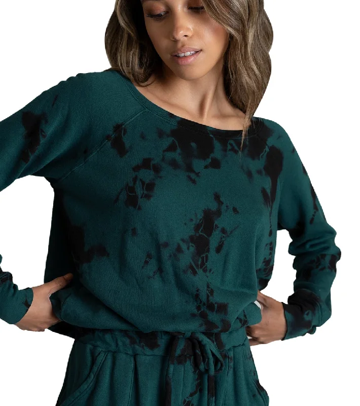 Runway Inspired Wear Jala Chill Pullover Spruce Tie Dye