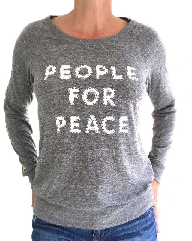 Elegant Style People For Peace Sweatshirt