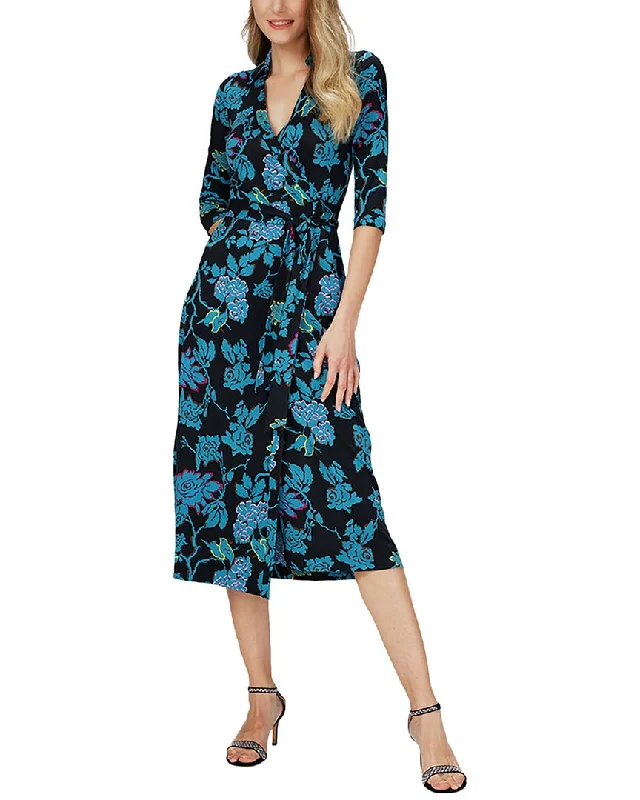 Bold and Elegant Women's Fashion Diane von Furstenberg Abigail Silk Midi Dress