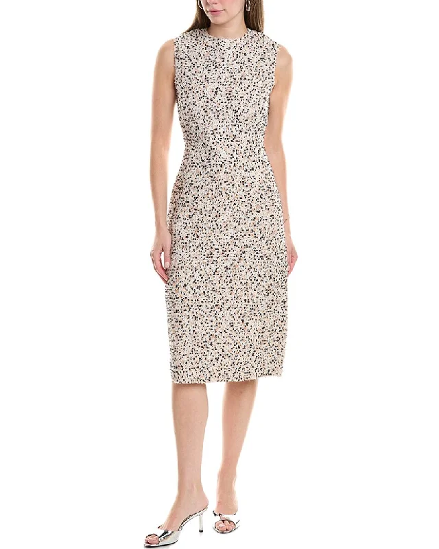 Bold Fashion St. John Tweed Midi Dress