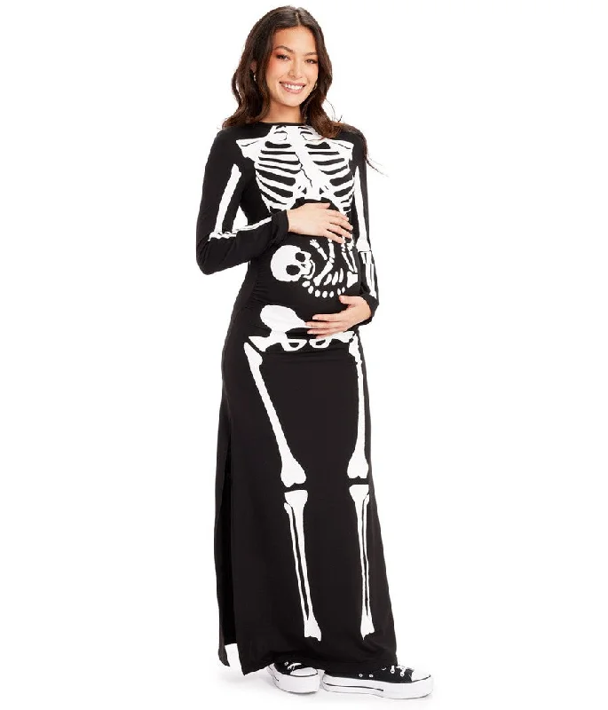 Season Offer Pregnant Skeleton Maternity Costume Dress