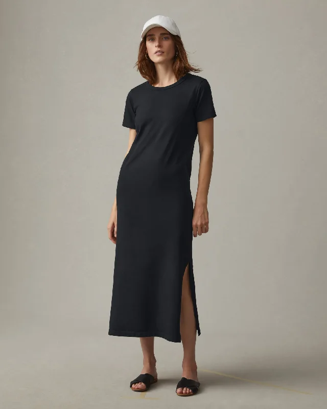 Big Discounts Midi Tee Dress - Black