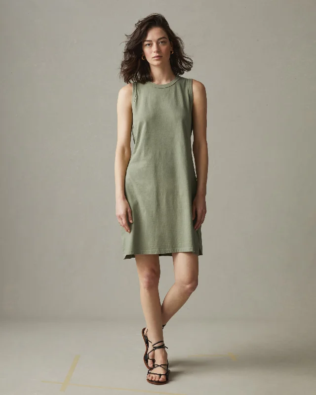 Clothes Sales Muscle Tee Dress - Light Fatigue