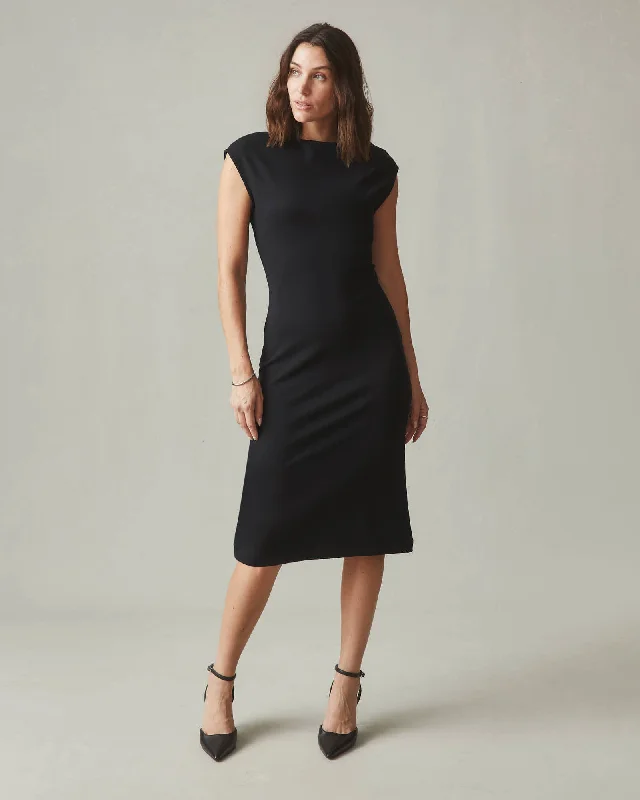 VIP Member Discount Ponte Dress - Black