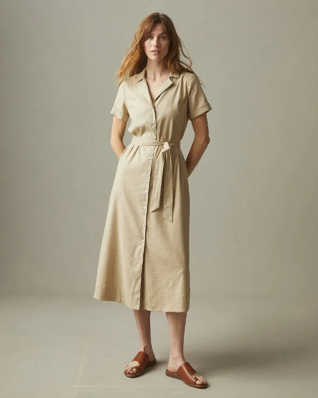 Relaxed Fit Women's Fashion Utility Dress - Fields Of Rye