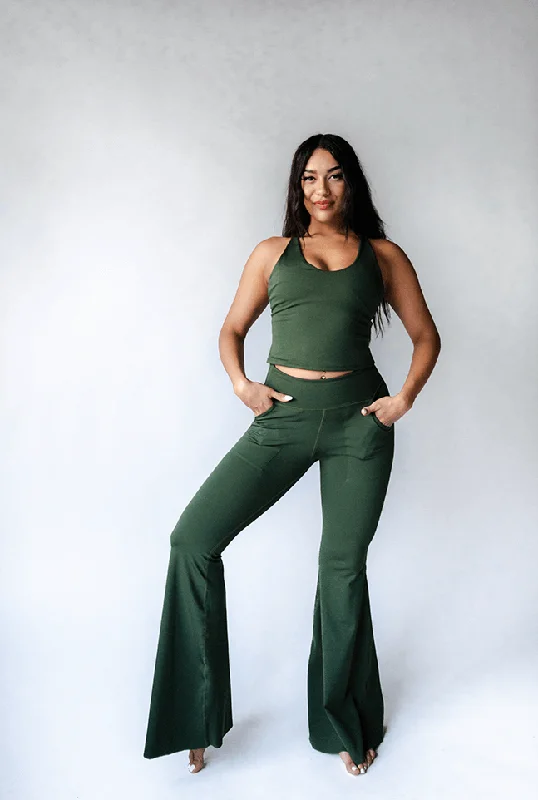 Special Offer For You Bell Bottoms 2.0 in Forest Green