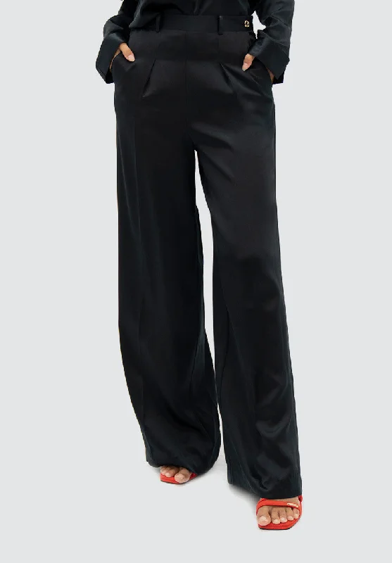 Sophisticated Women's Fashion Branson BKG - Wide Leg Pants | Black