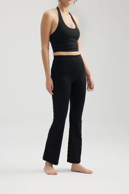 Weekend Sale Flare Pants in Black Sesame