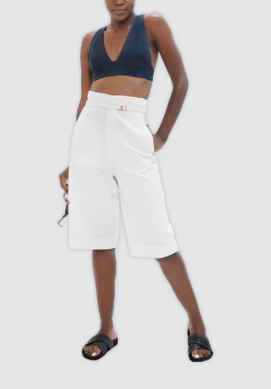 Athleisure Wear Special Offer Florence FLR - Knee Pants | White Dove