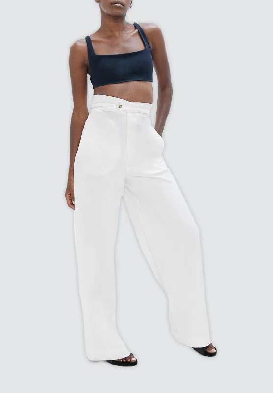 Comfortable Chic Florence FLR - Pants | White Dove