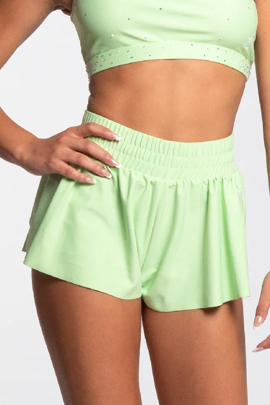 Sale Clearance Flutter Athletic Short in Pistachio