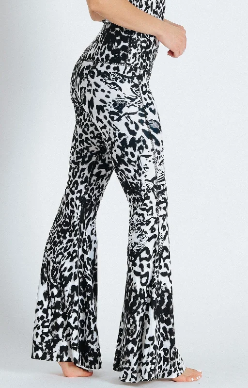 Final Sale Ghost Leopard Printed Bell Bottoms