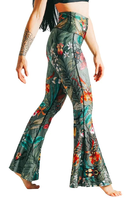 Sales Clothes Green Thumb Printed Bell Bottoms