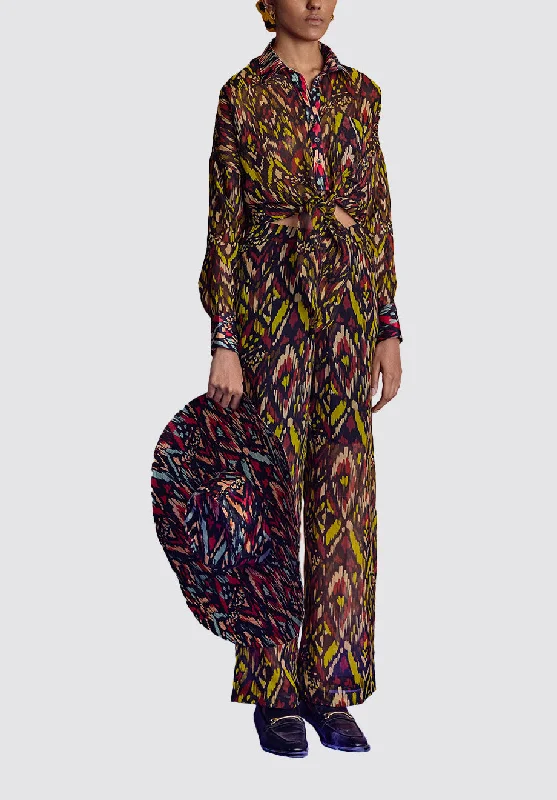 Seasonal Sale Ikat Organza Trousers