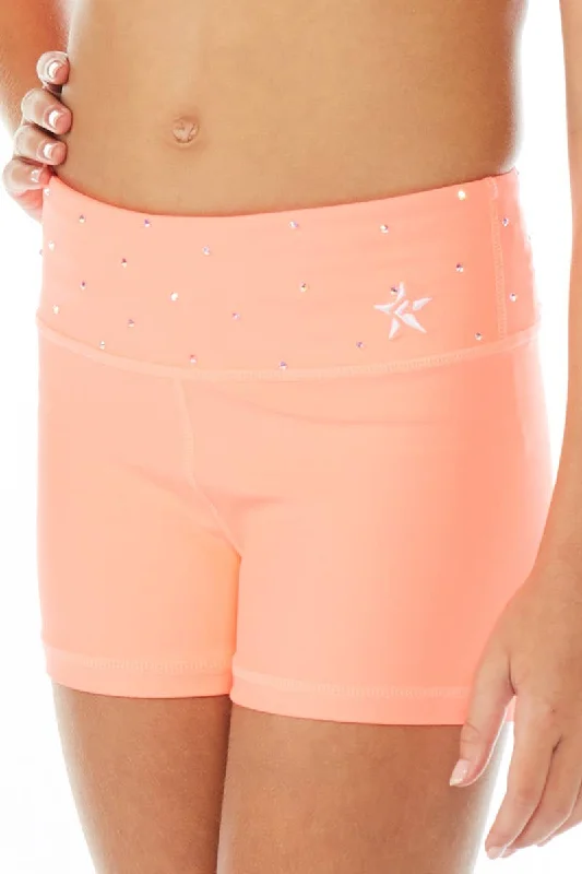 Elegant Women's Clothing Online Legendary Compression Short in Coral Crystal