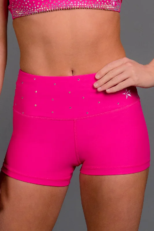 Affordable Women's Fashion Legendary Compression Short in Hyper Pink Crystal