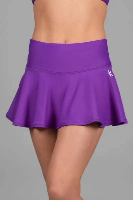 Chic And Trendy Legendary Flouncy Skirt in Purple