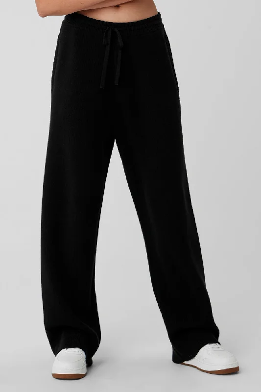 Online Clothing Boutiques Scholar Straight Leg Sweatpant - Black