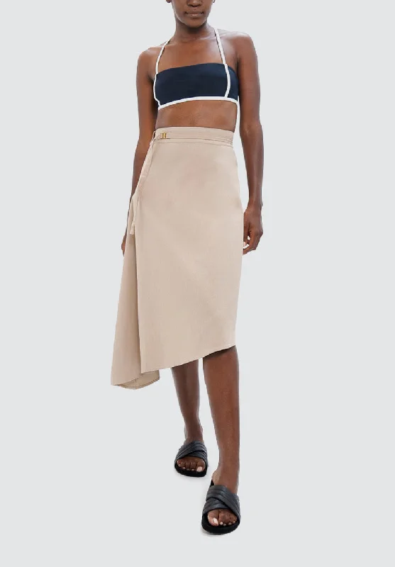 Crazy Discounts, Hurry Up Mallorca PMI - Asymmetric Skirt | Sand