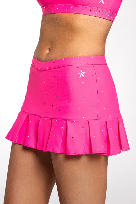 Special Offers, Don't Miss Pleated Mini Skirt in Electric Pink