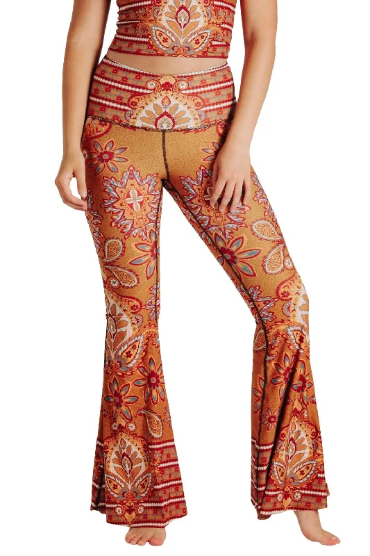 Clothes Sales Rad Paisley Printed Bell Bottoms