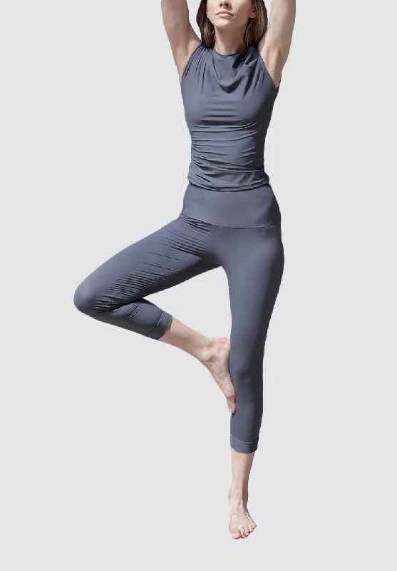 Elegant Clothing Shanti Yoga Trousers | Grey Hematite