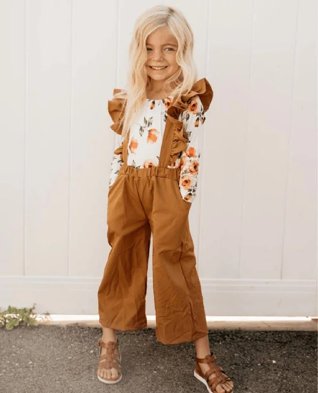 Big Discounts Sharlyn Ruffle Suspender Kids Pants