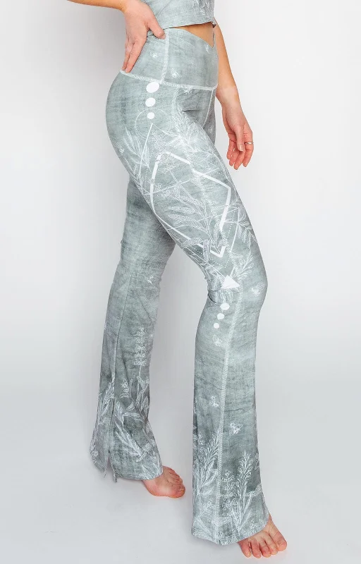 Shop Our Looks Split Flare Pant In Pure Sage