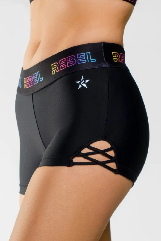 Absurdly Cheap Sale Success Compression Short in Black Color Pop